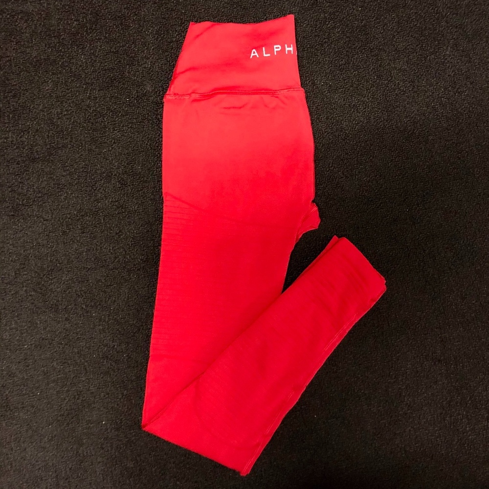 Alphalete Revival Leggings - Formula Red
